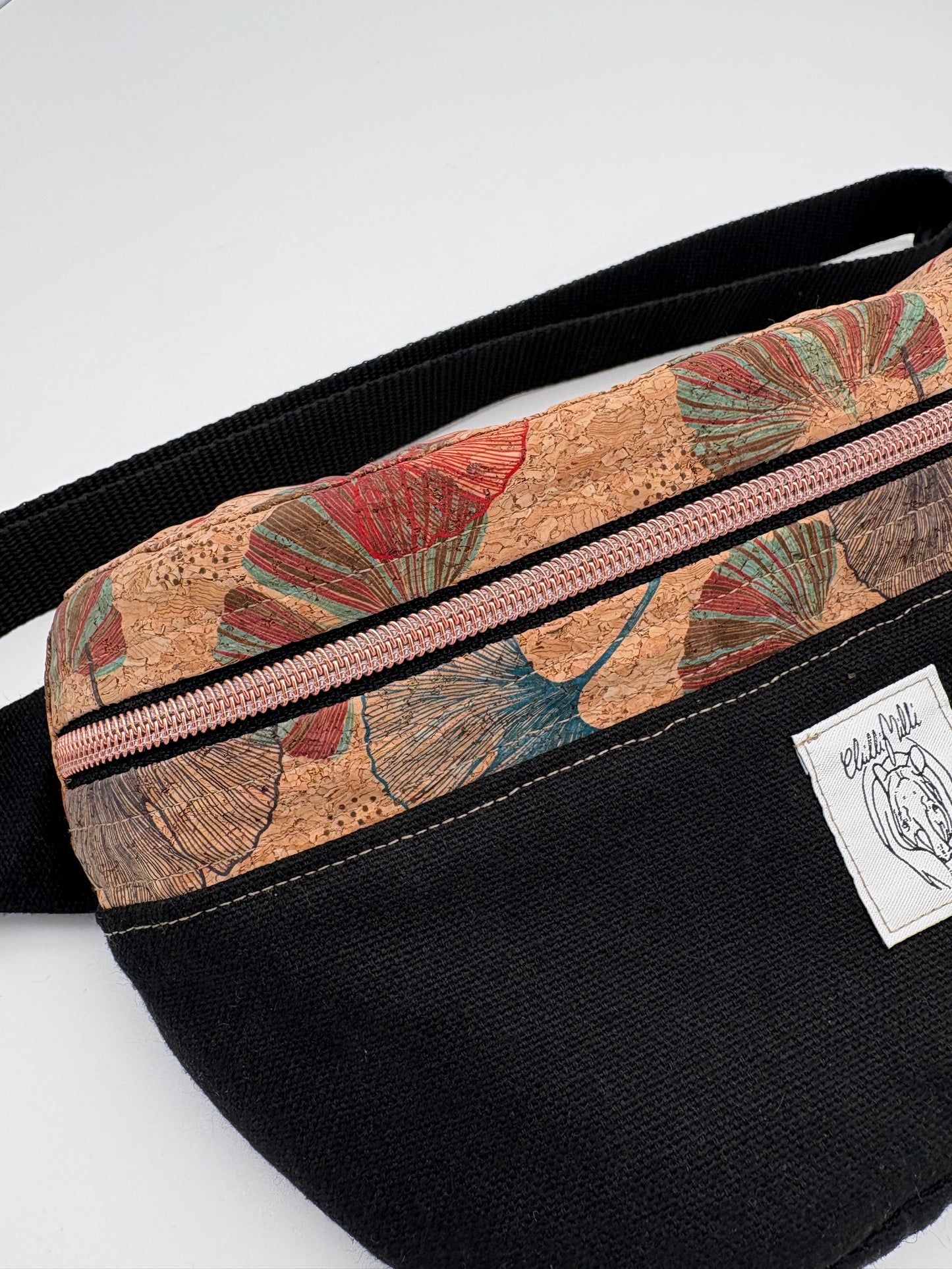 Hipbag- ginkgo Kork
