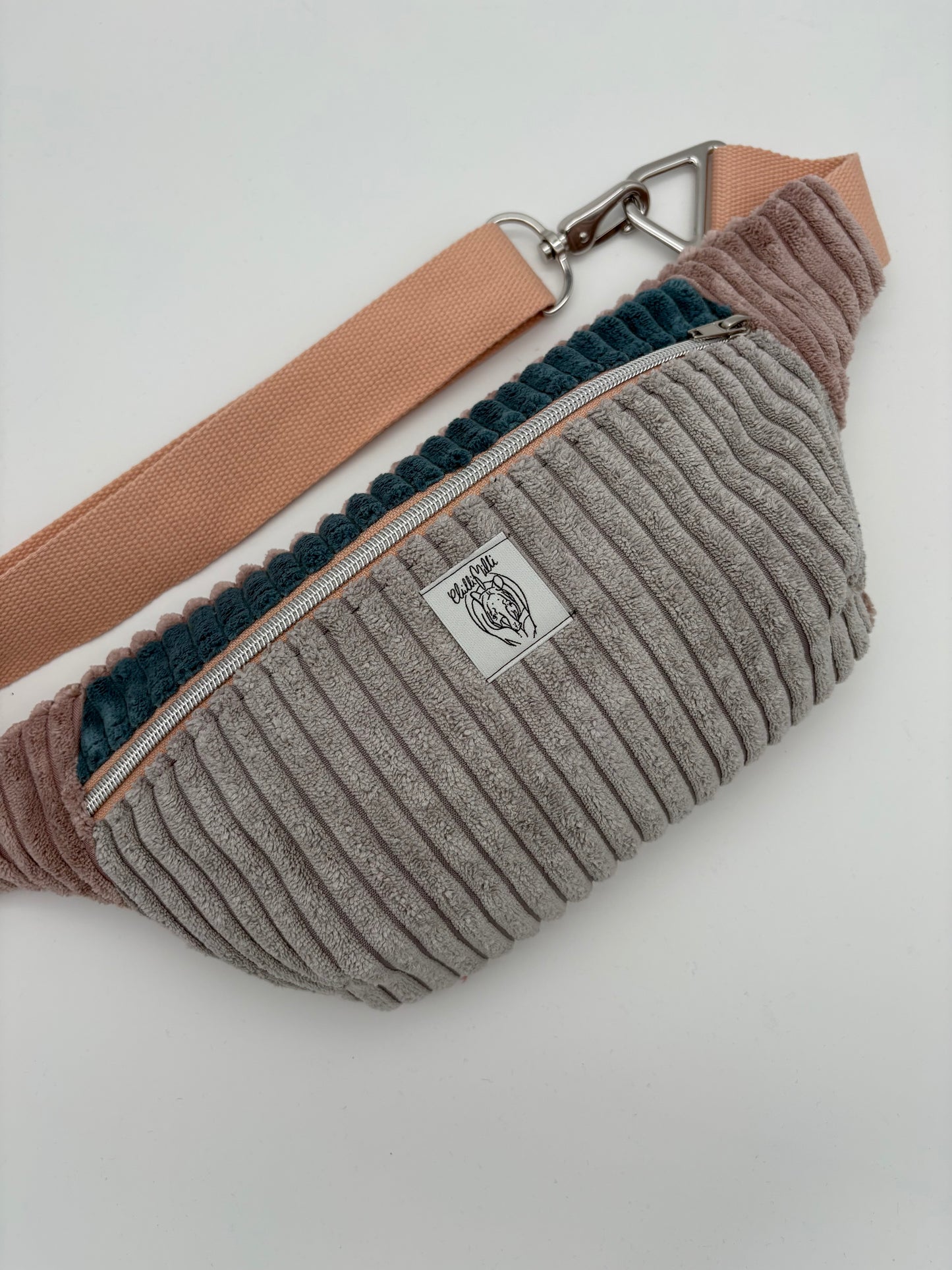 Crossbodybag/ Hipbag- Farbmix - Winter Kuschelcord
