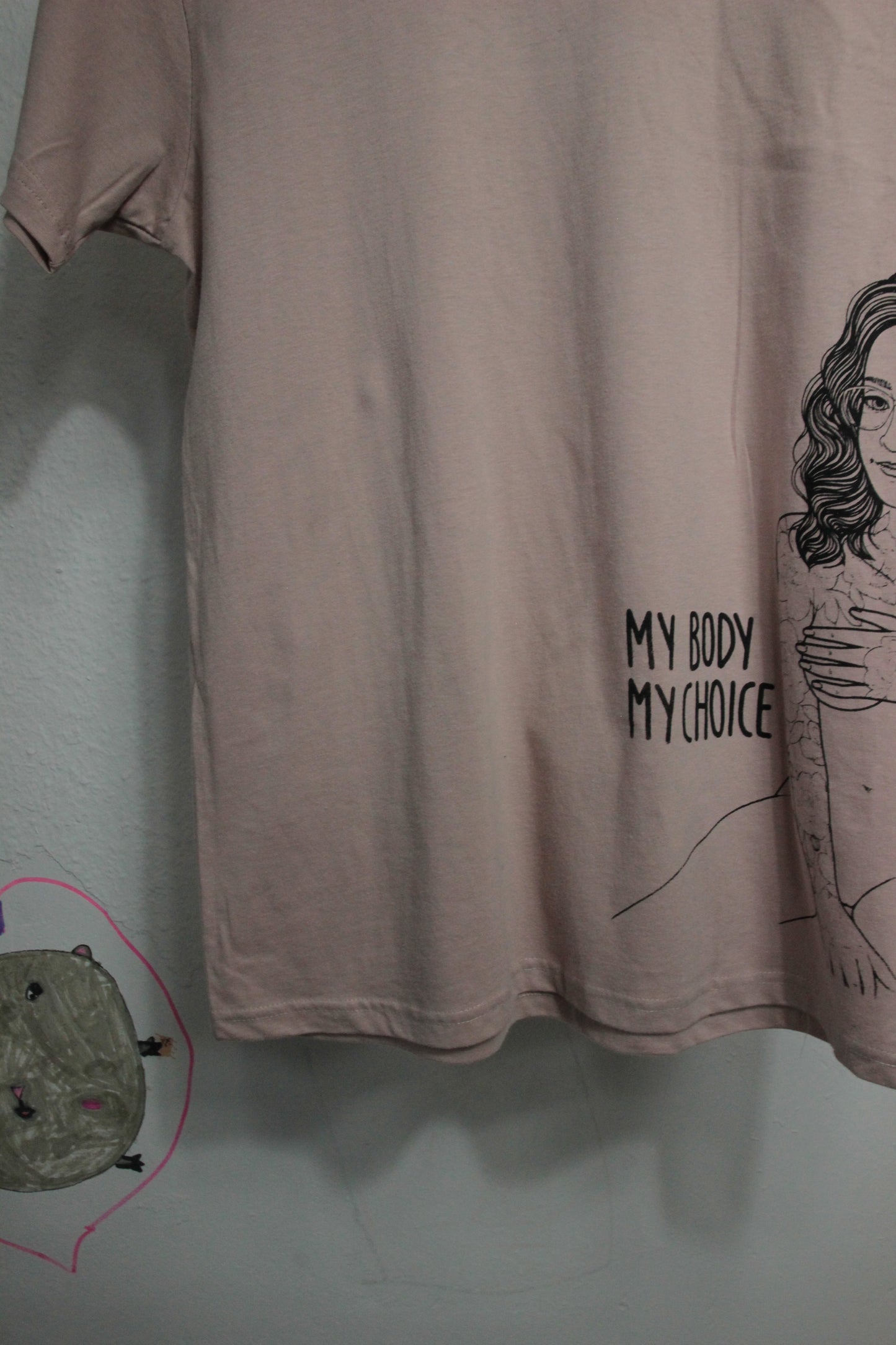 Shirt my Body my choice rosa