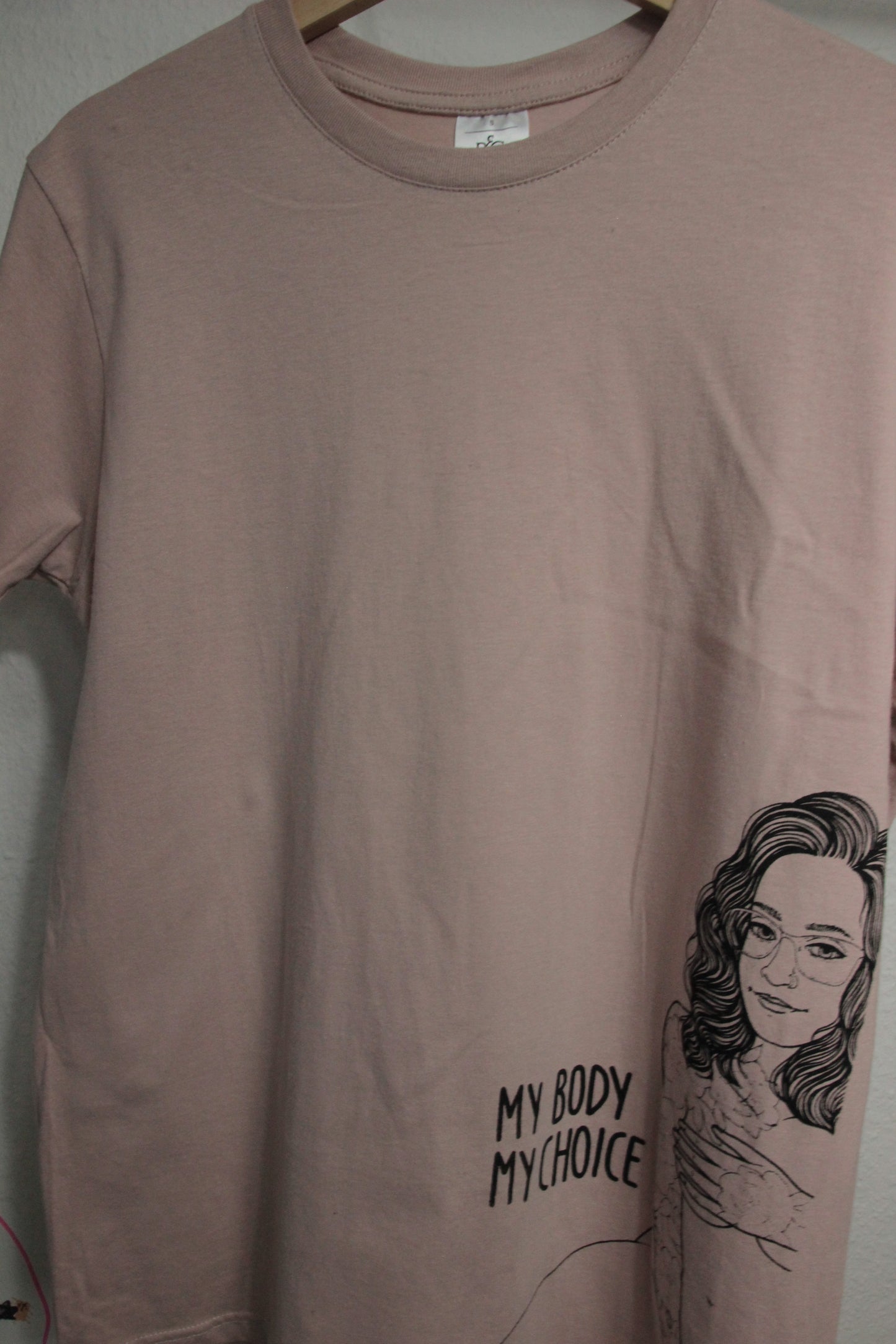 Shirt my Body my choice rosa