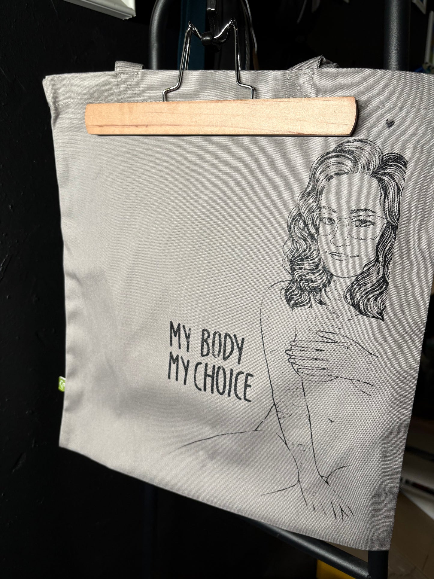 Beutel - MY BODY MY CHOICE - Grau