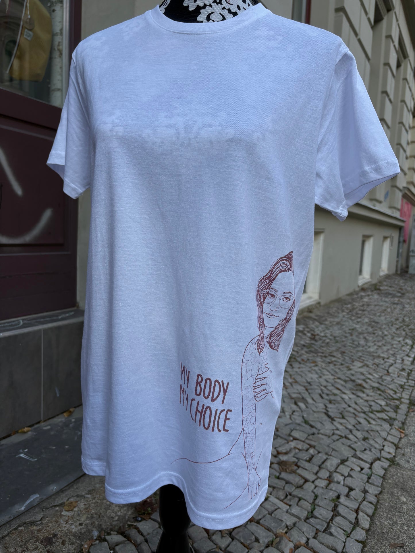 Shirt my Body my choice weiß