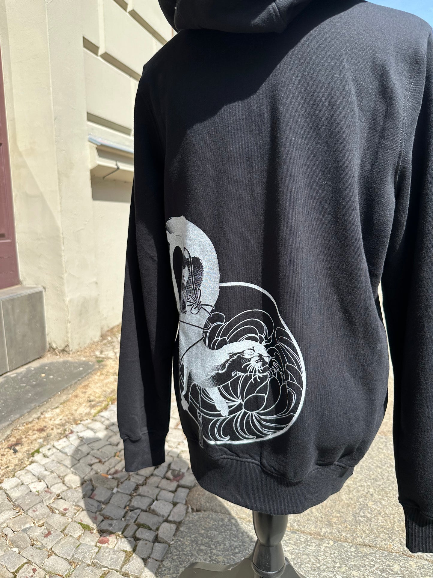 Fairtrade Hoodie Otter schwarz