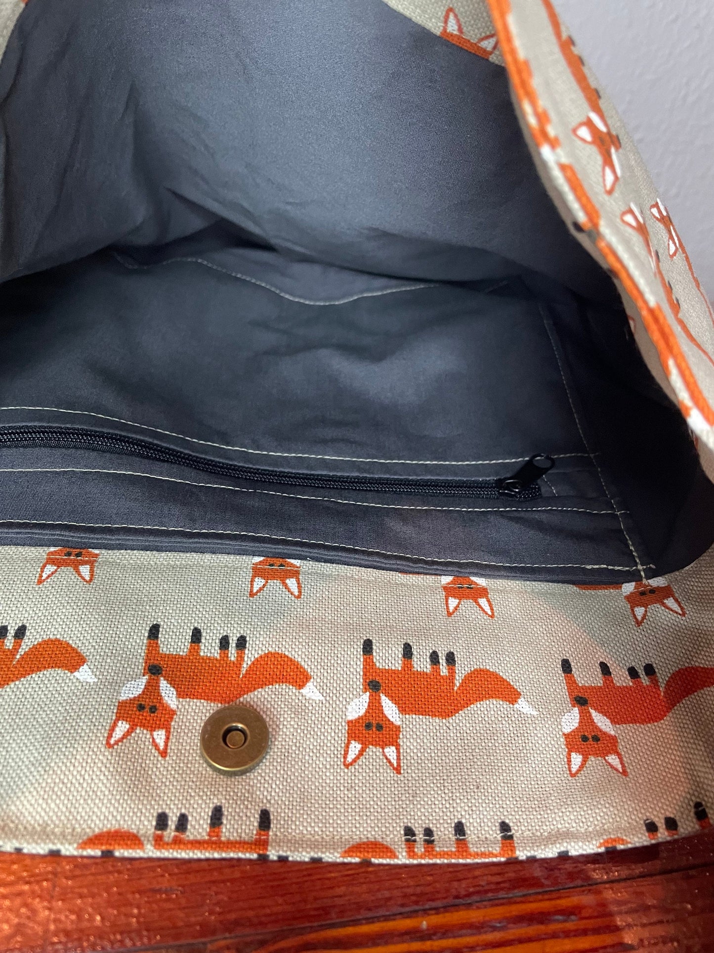 Umhängetasche, beuteltasche, Canvas, Fuchs, sjel
