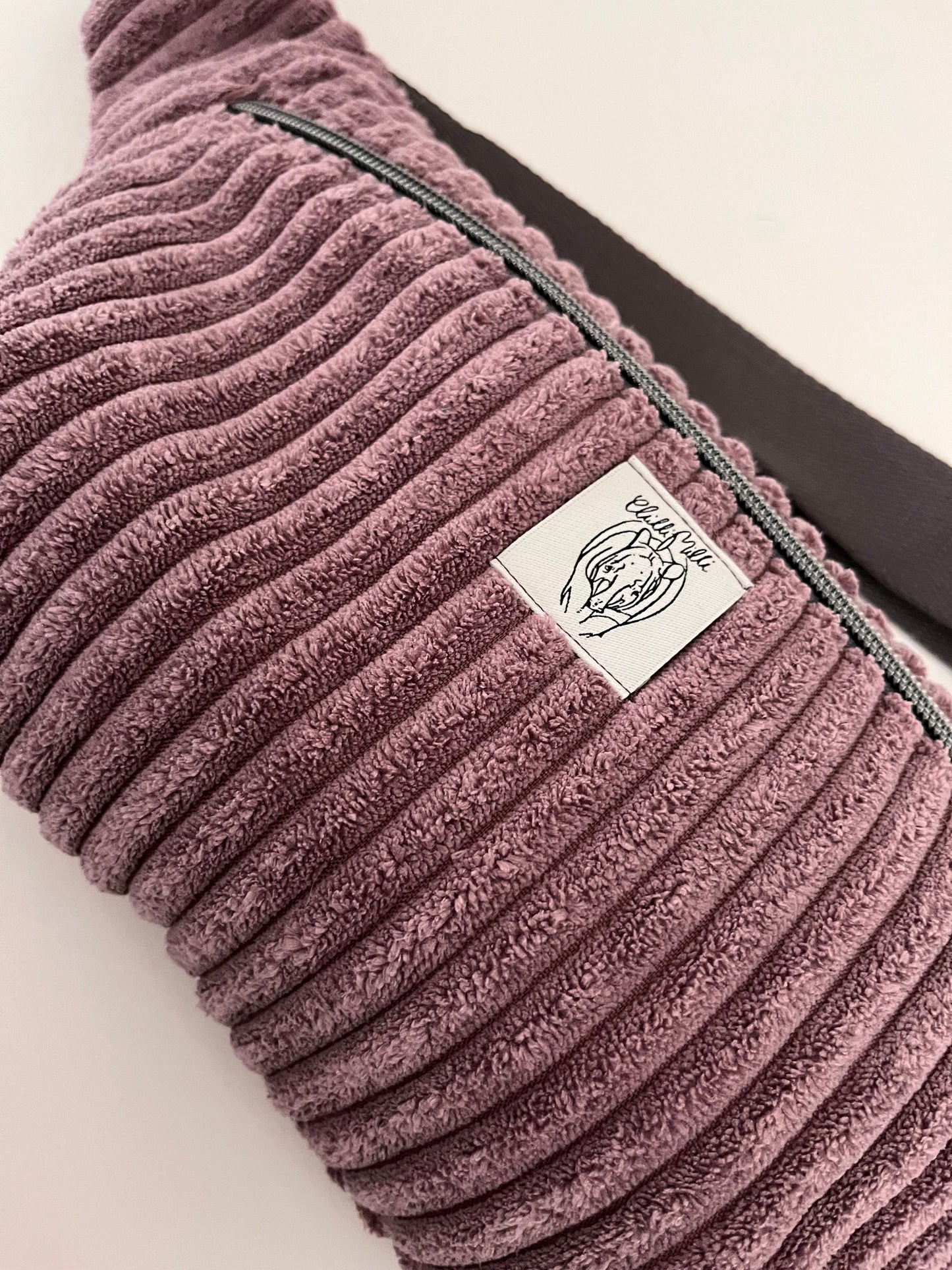 Crossbodybag/ Hipbag- Altrosa Kuschelcord