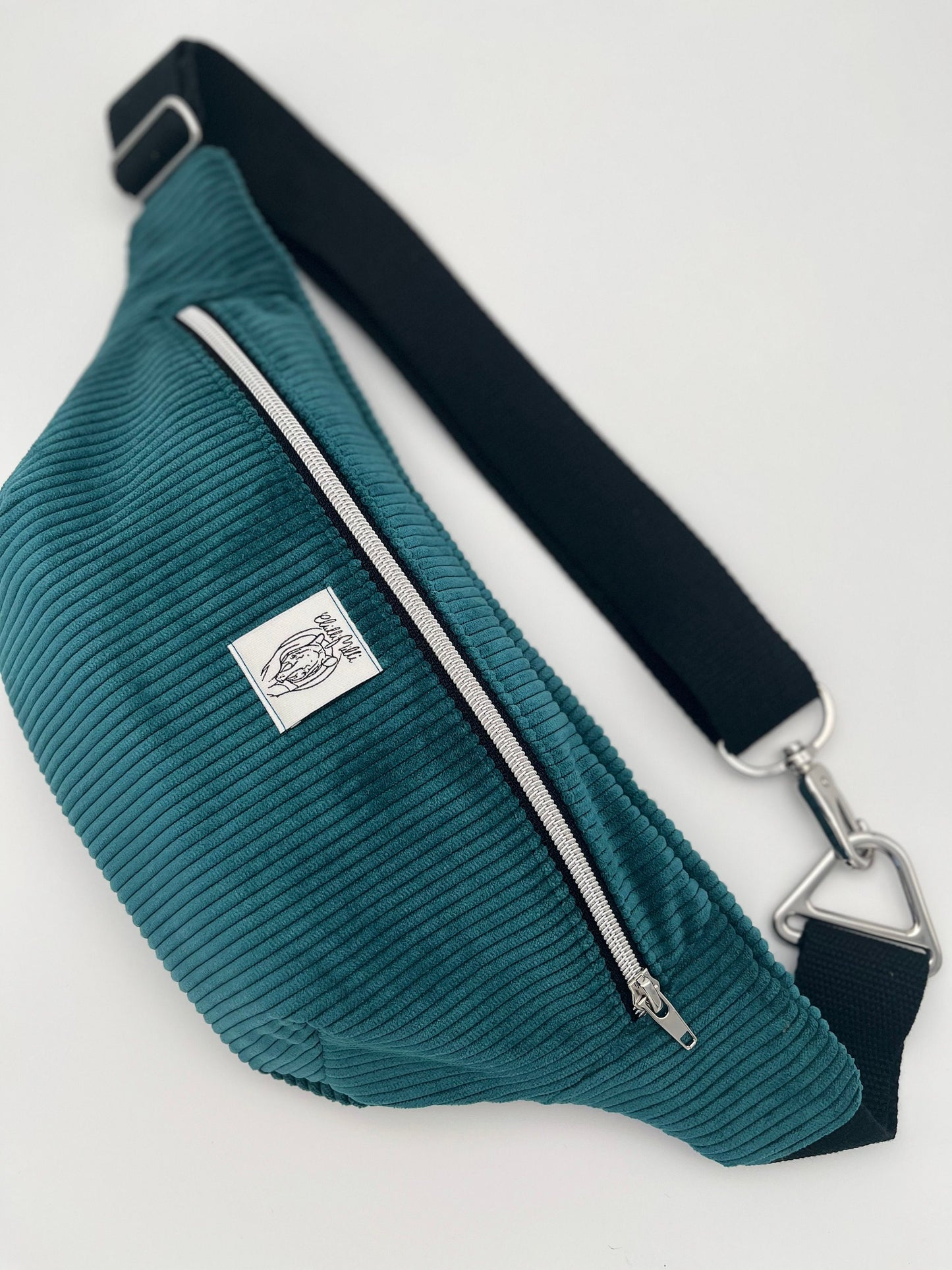 Crossbodybag/ Hipbag- Petrol, cord