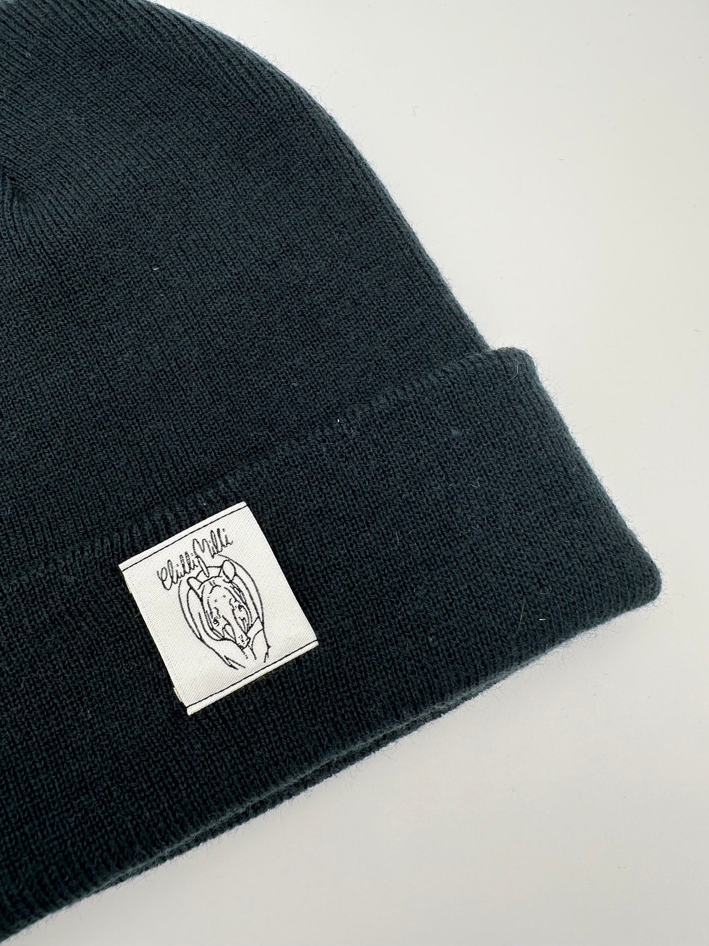 Mütze Beanie- Blauschwarz