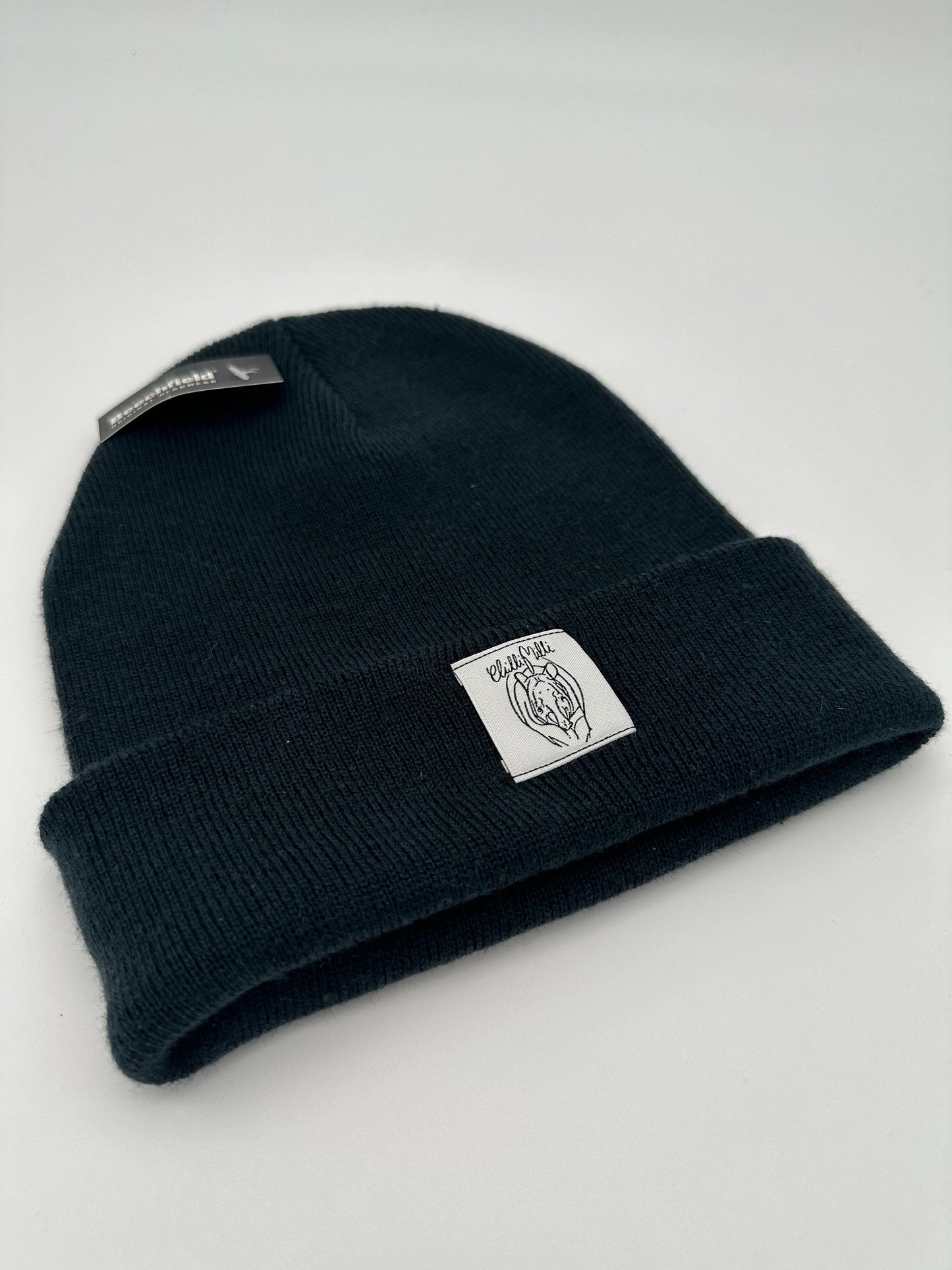 Mütze Beanie- Blauschwarz
