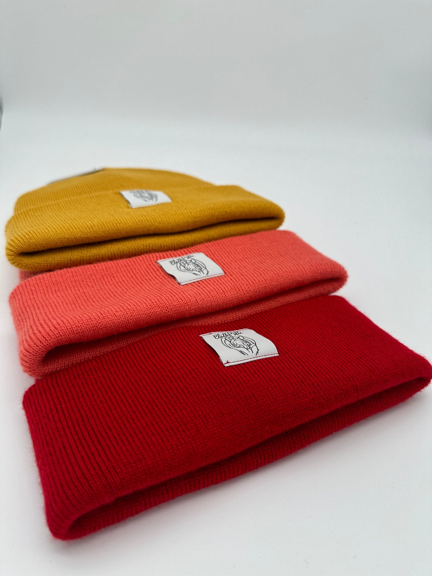Mütze Beanie- Koralle