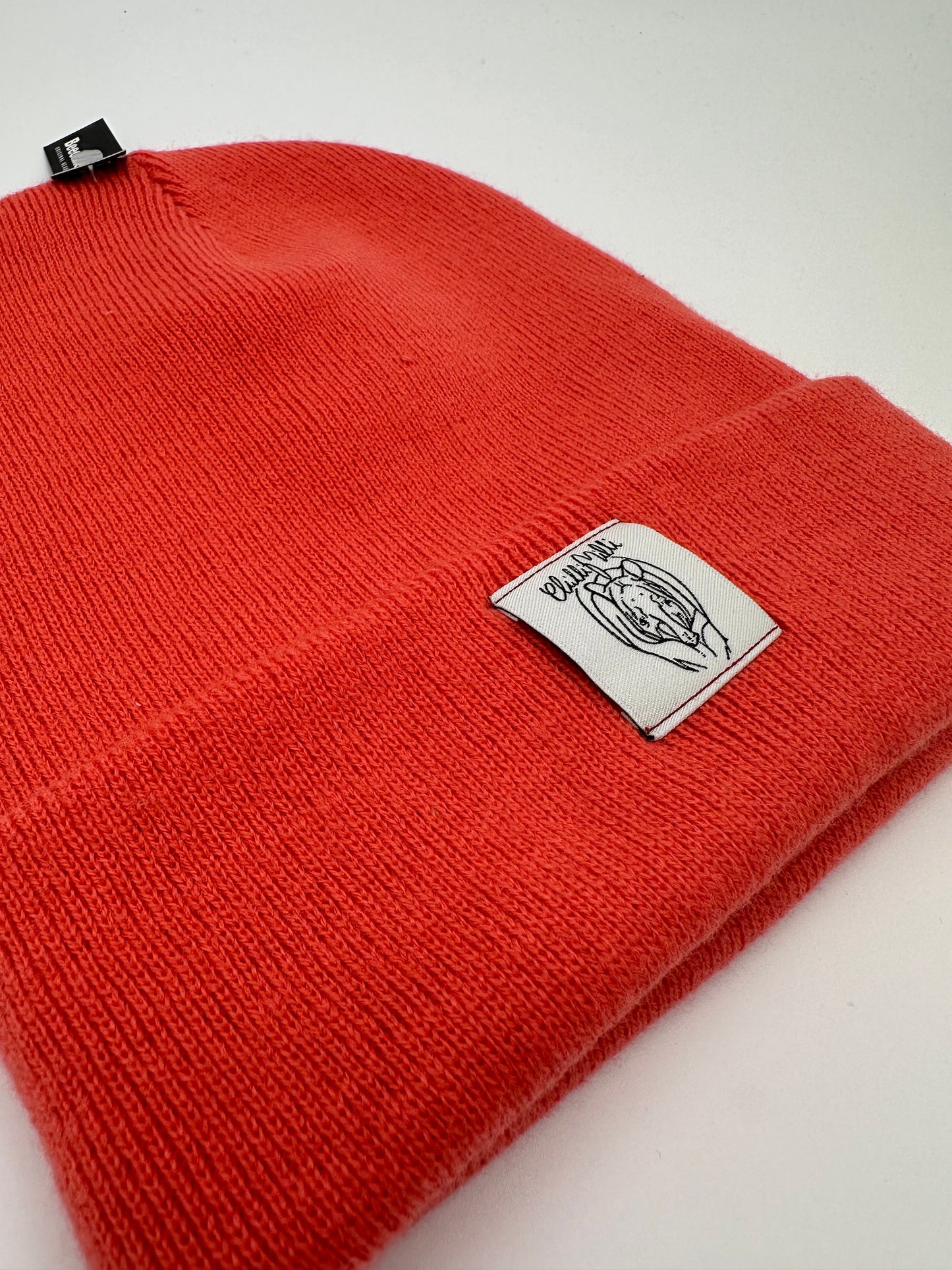 Mütze Beanie- Koralle