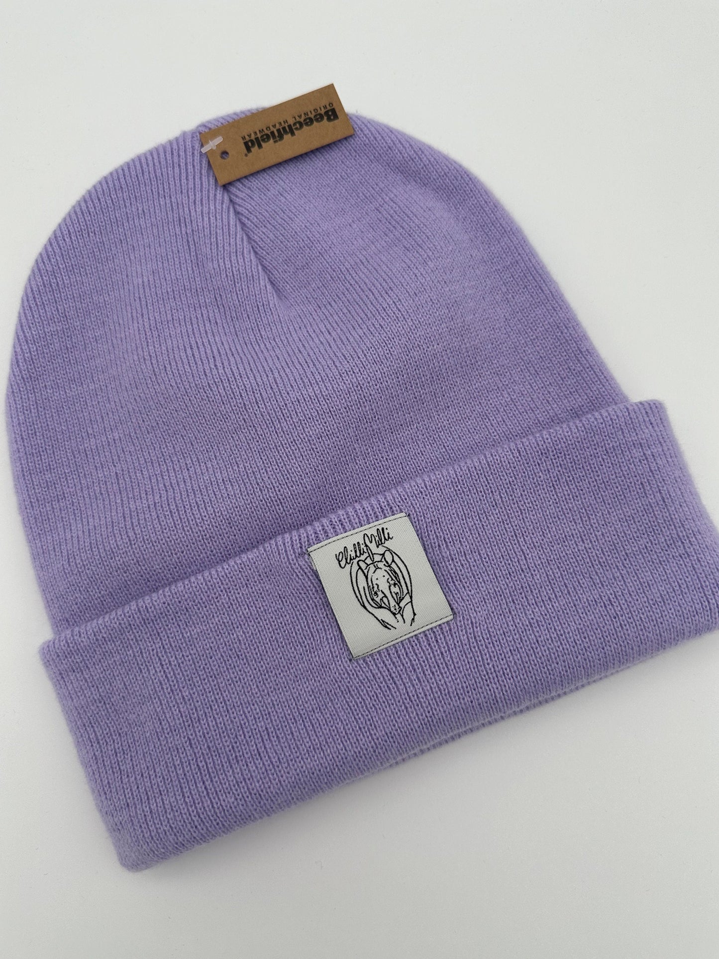 Mütze Beanie- Flieder