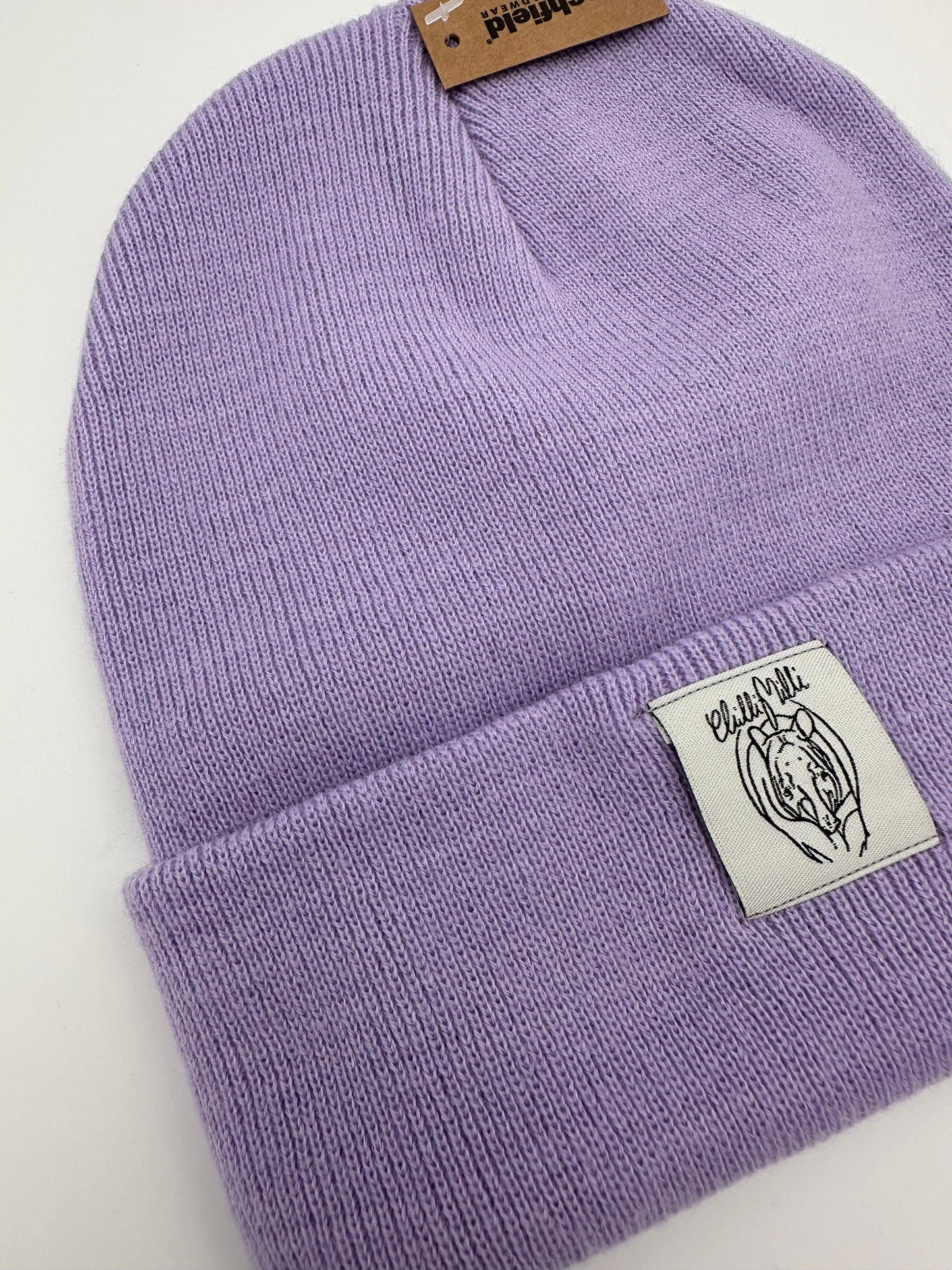 Mütze Beanie- Flieder