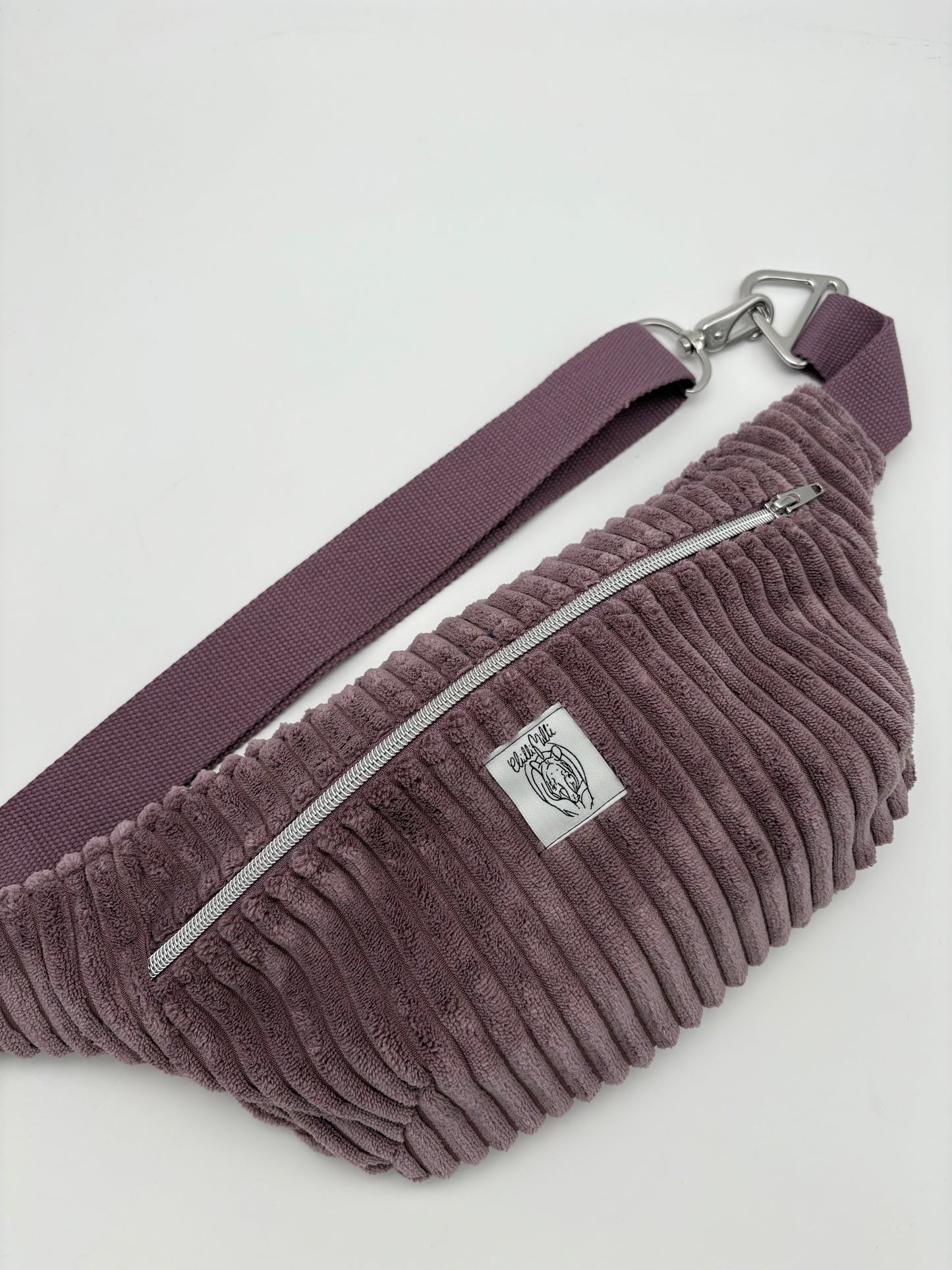 Crossbodybag/ Hipbag- Flieder Kuschelcord