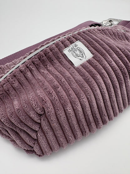 Crossbodybag/ Hipbag- Flieder Kuschelcord