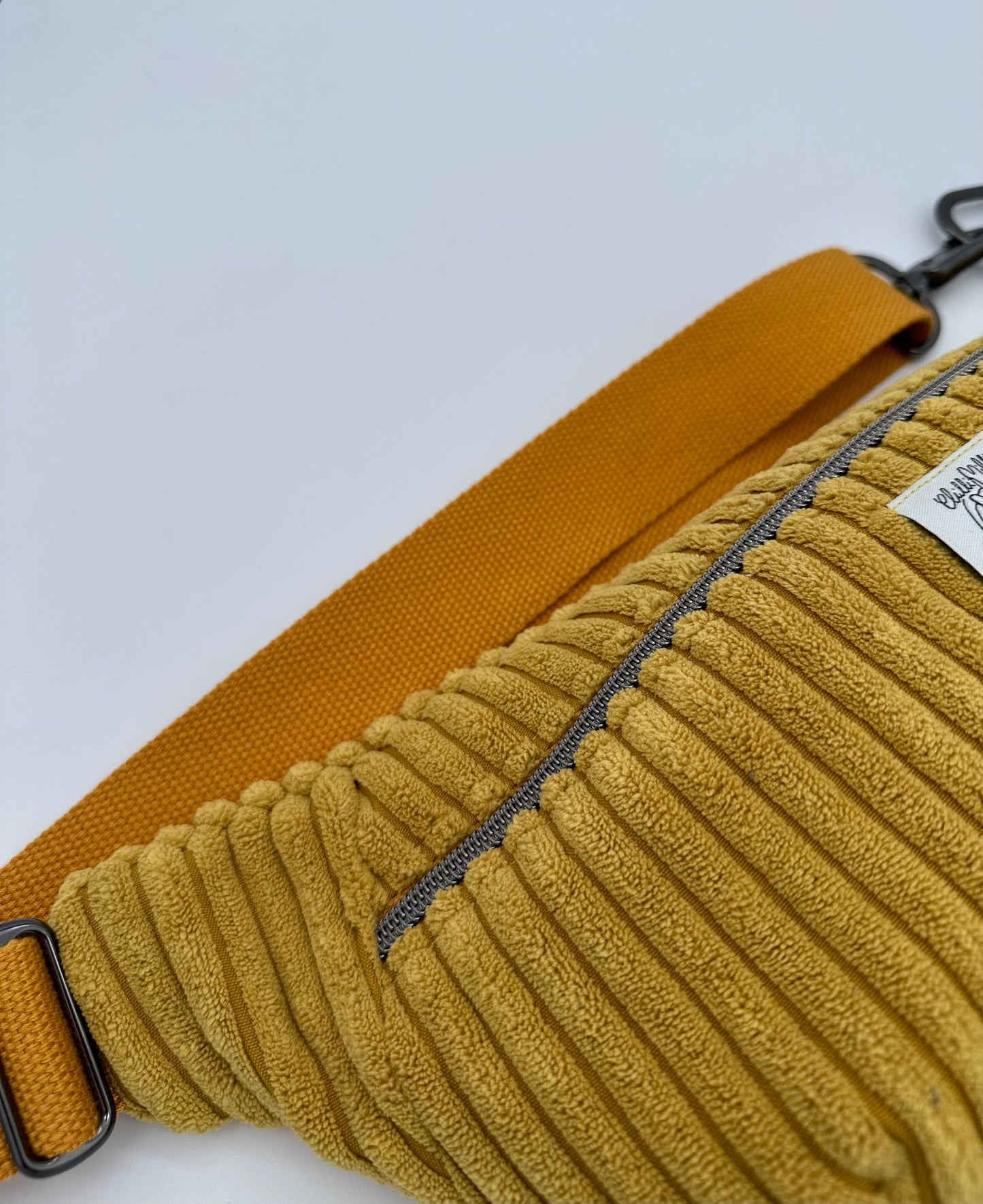 Crossbodybag/ Hipbag- Senf Kuschelcord