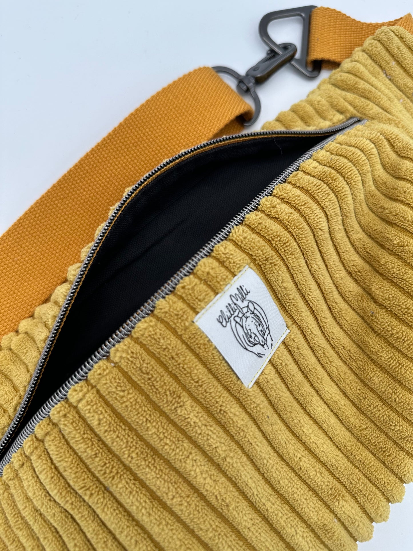 Crossbodybag/ Hipbag- Senf Kuschelcord