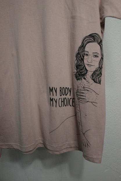 Shirt my Body my choice rosa