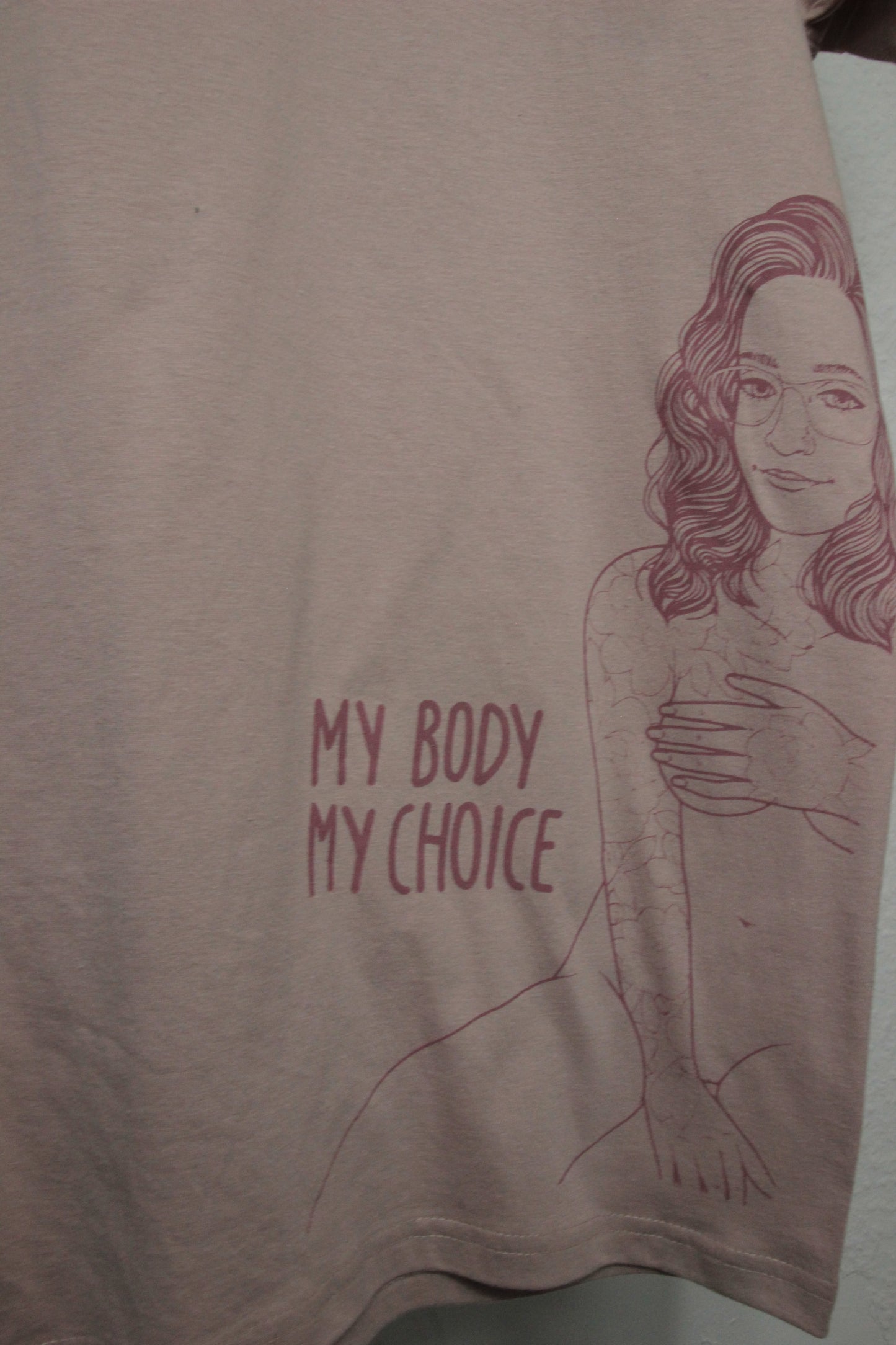 Shirt my Body my choice rosa ll