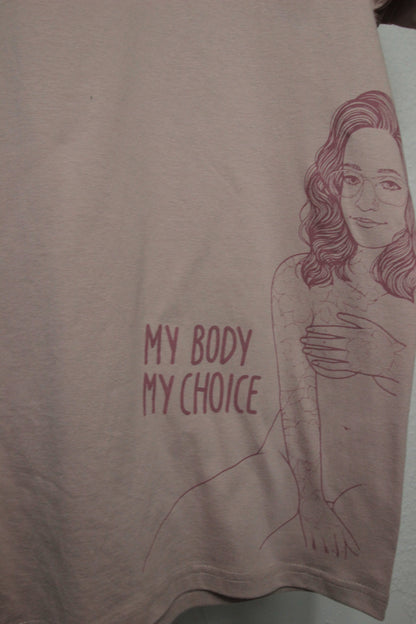 Shirt my Body my choice rosa ll
