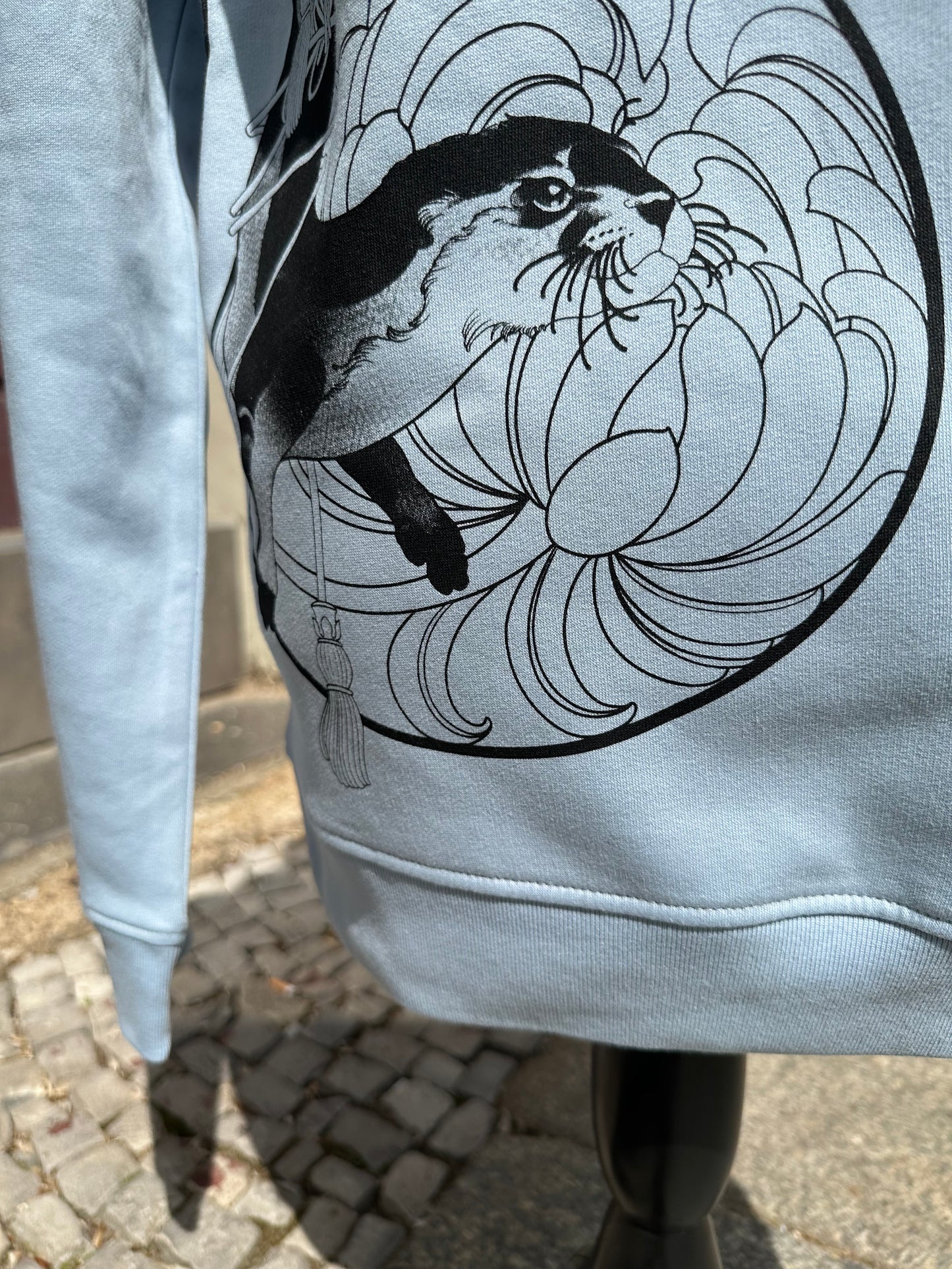 Fairtrade Hoodie Otter Hellblau