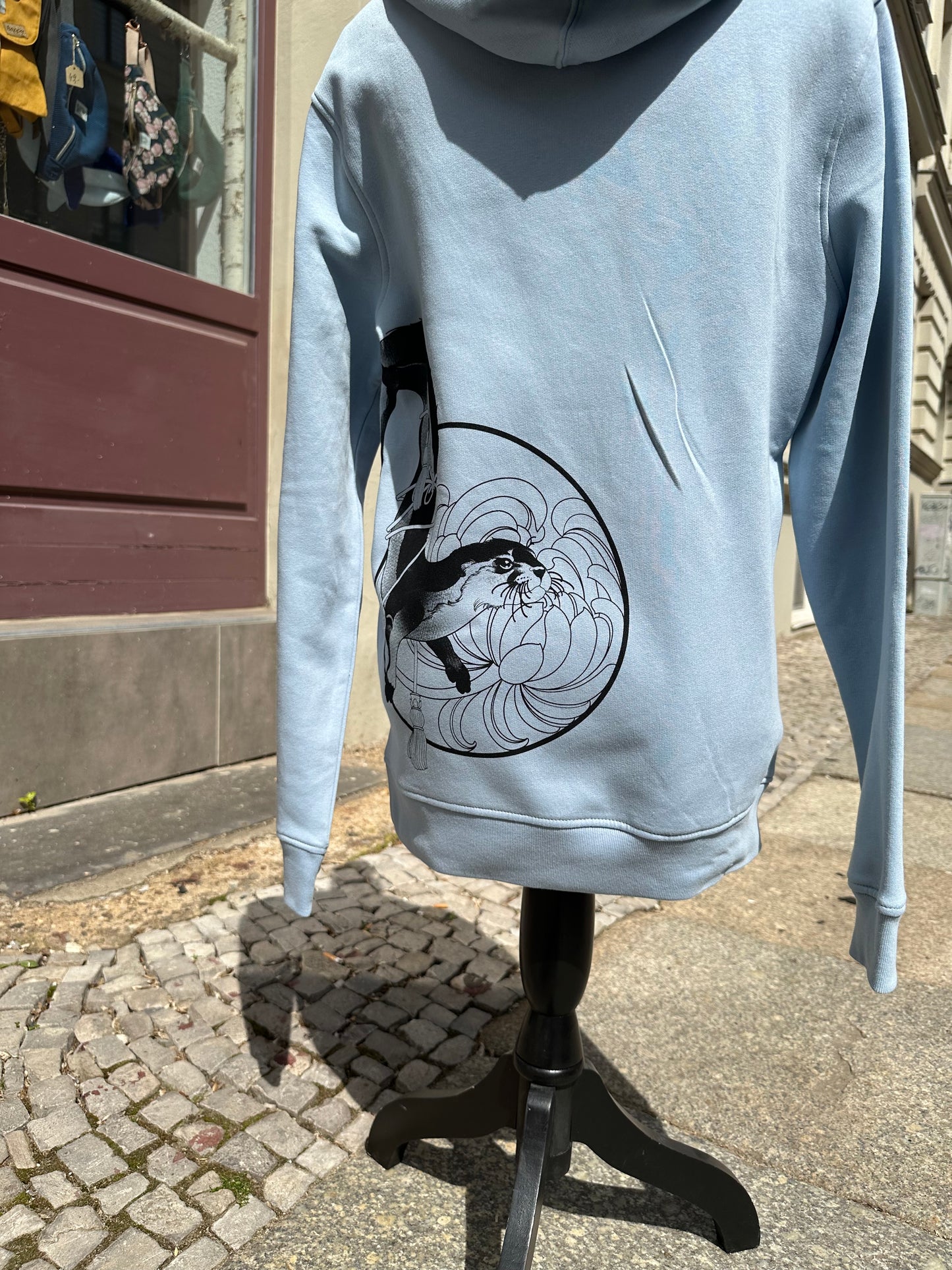 Fairtrade Hoodie Otter Hellblau