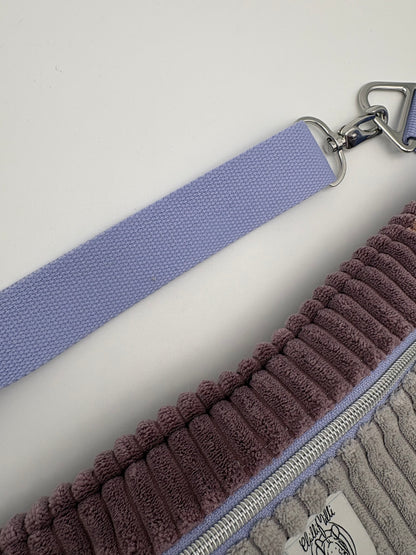 Crossbodybag/ Hipbag- Farbmix -Winter Kuschelcord