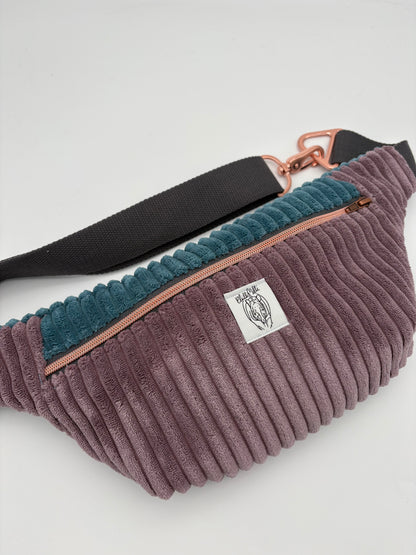 Crossbodybag/ Hipbag- Farbmix Kuschelcord II