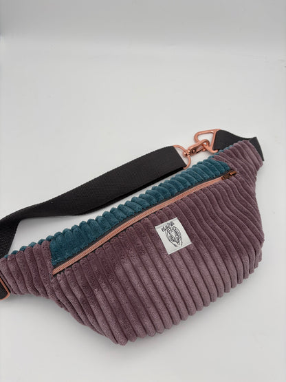 Crossbodybag/ Hipbag- Farbmix Kuschelcord II
