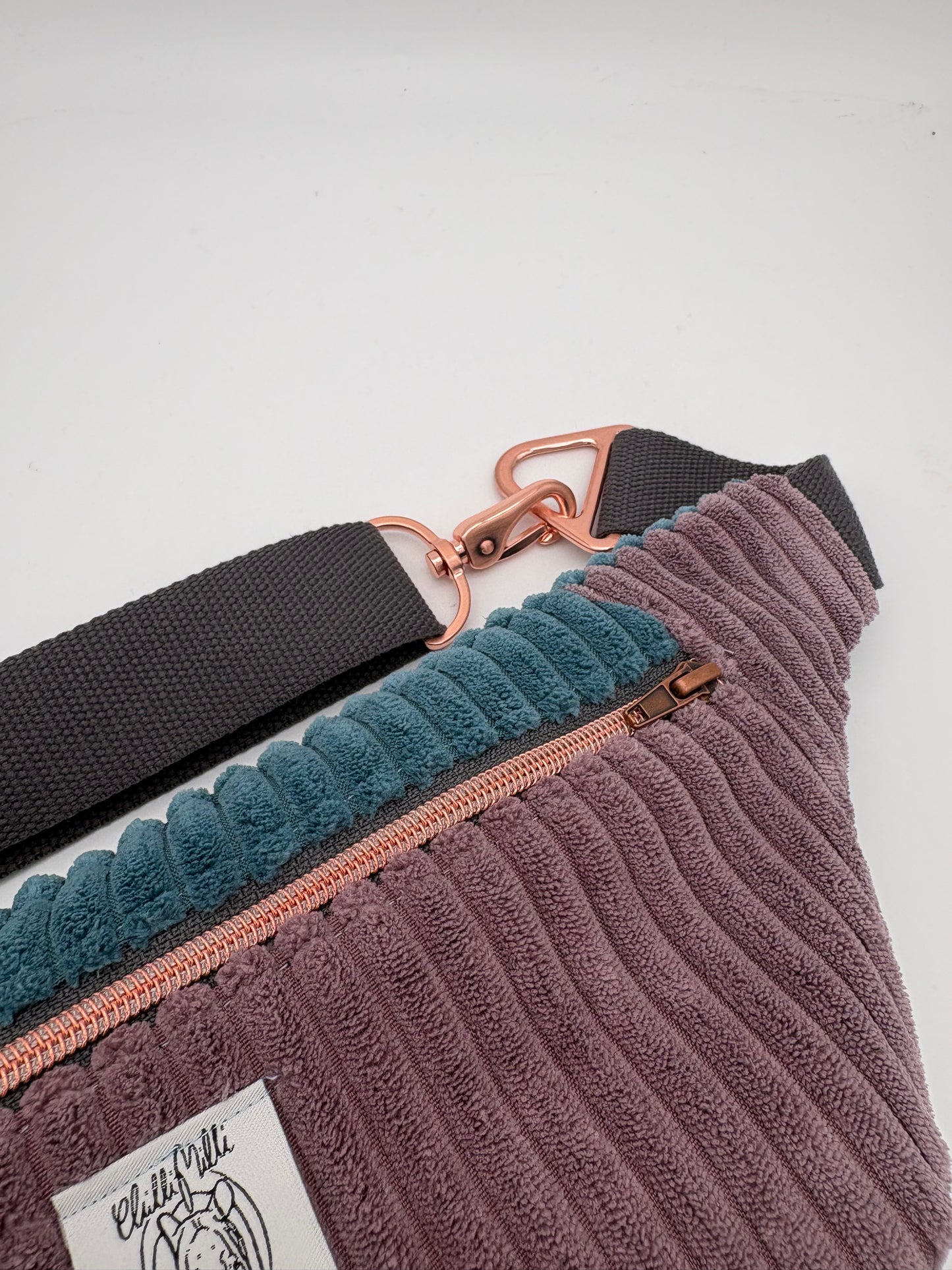 Crossbodybag/ Hipbag- Farbmix Kuschelcord II