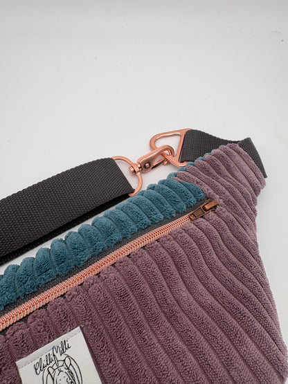 Crossbodybag/ Hipbag- Farbmix Kuschelcord II