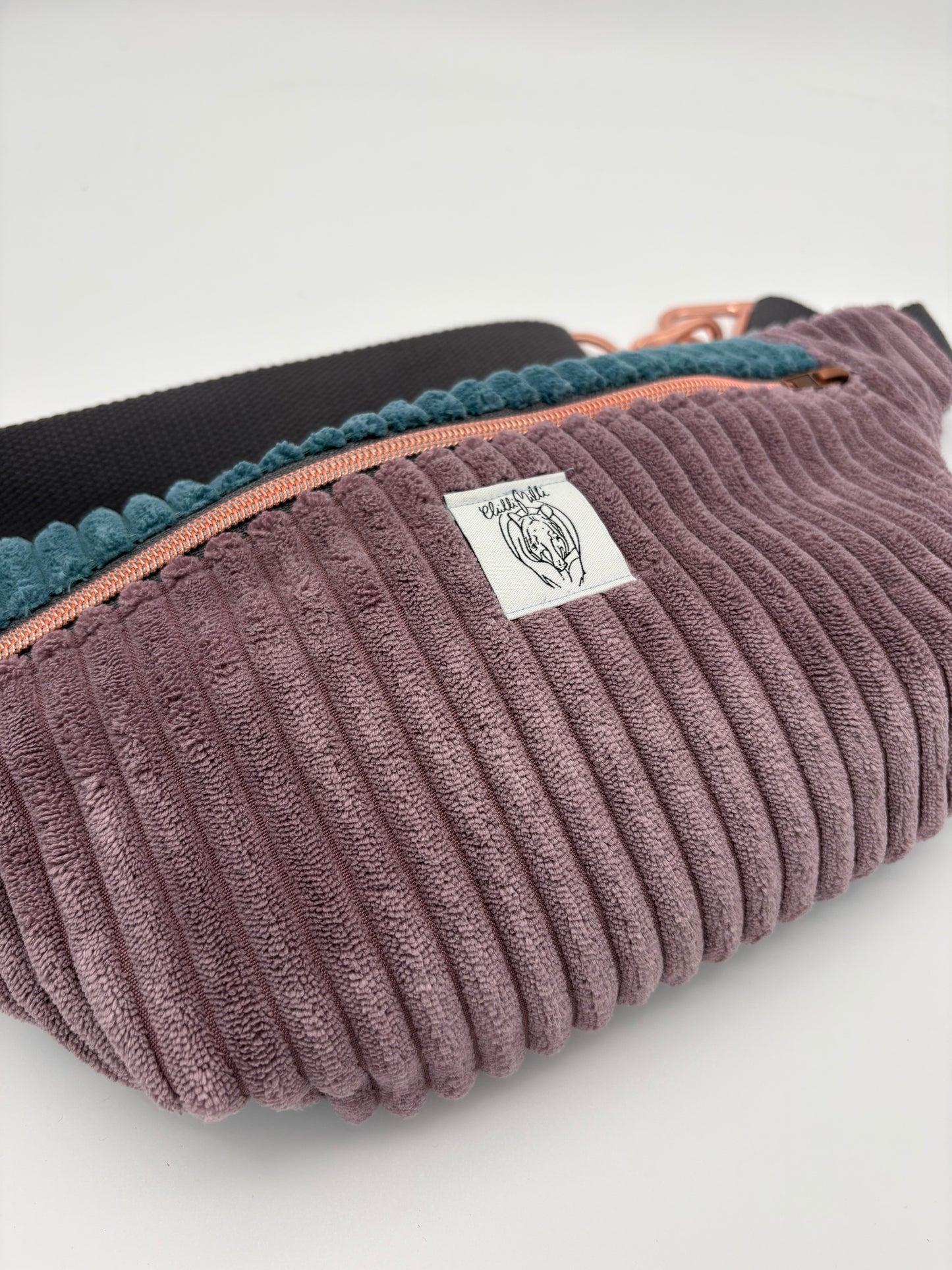 Crossbodybag/ Hipbag- Farbmix Kuschelcord II