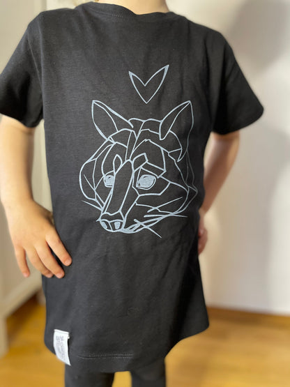 Shirt, Waschbär, Fairtrade, Siebdruck, for kids