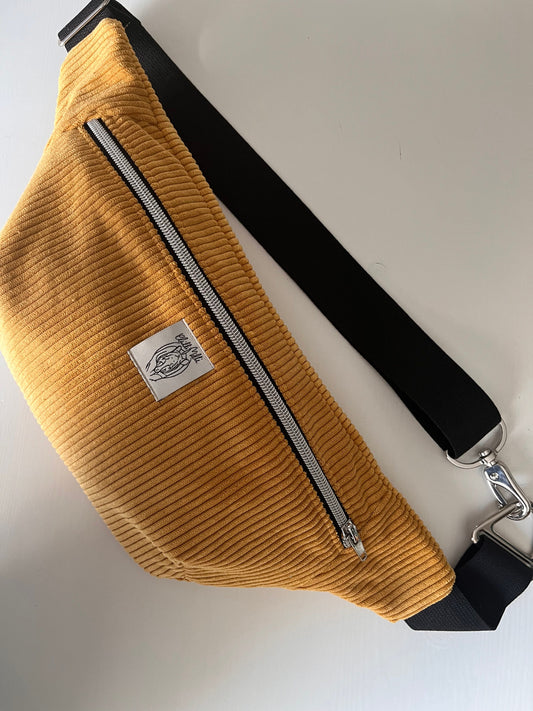 Crossbodybag/ Hipbag- Senf, cord