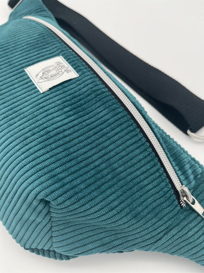 Crossbodybag/ Hipbag- Petrol, cord