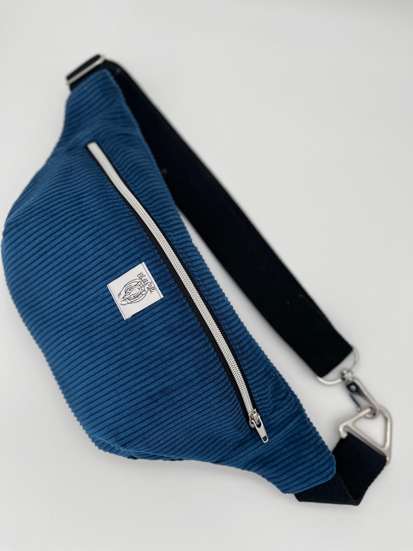 Crossbodybag/ Hipbag- blau cord