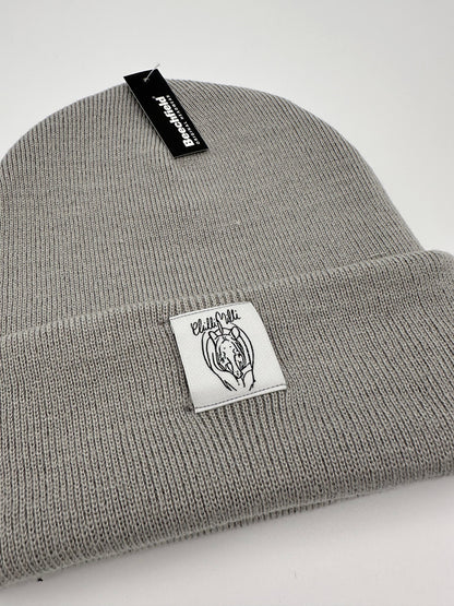 Mütze Beanie- hellgrau