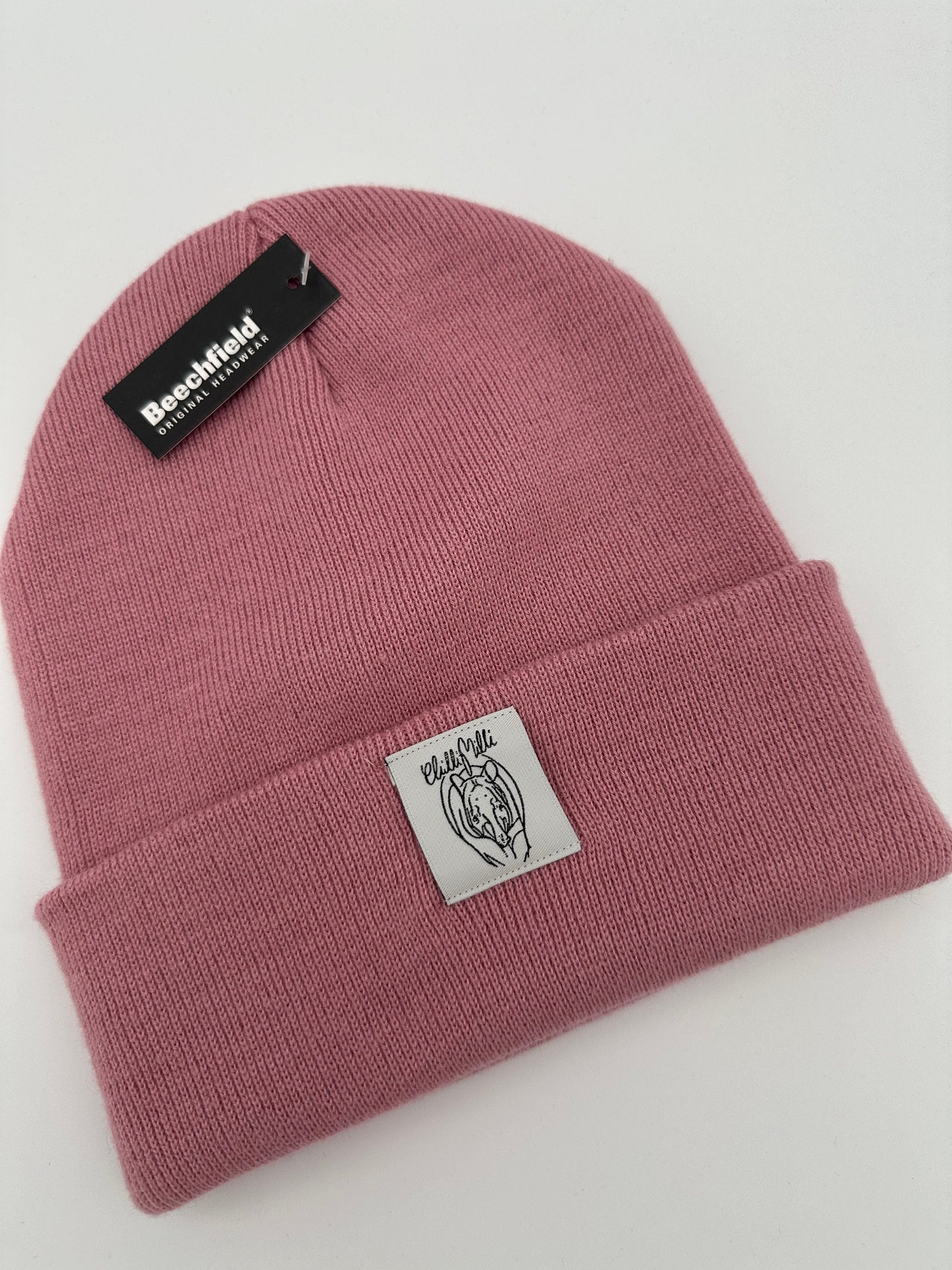 Mütze Beanie- Altrosa