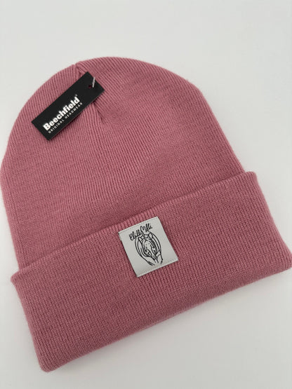 Mütze Beanie- Altrosa
