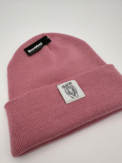 Mütze Beanie- Altrosa