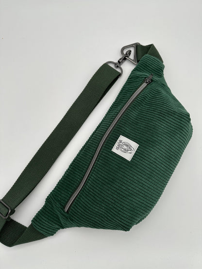 Crossbodybag/Hipbag- Tanne Grün Cord