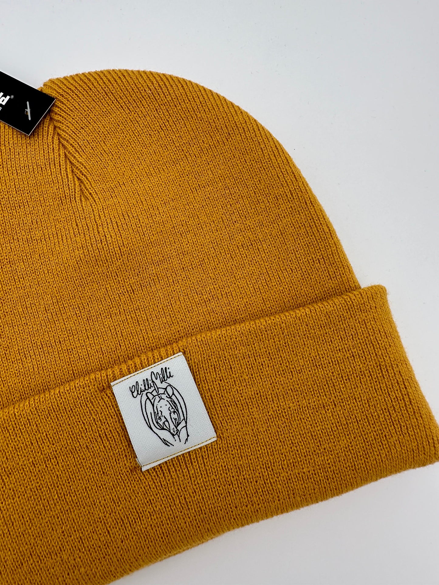 Mütze Beanie- Senfgelb