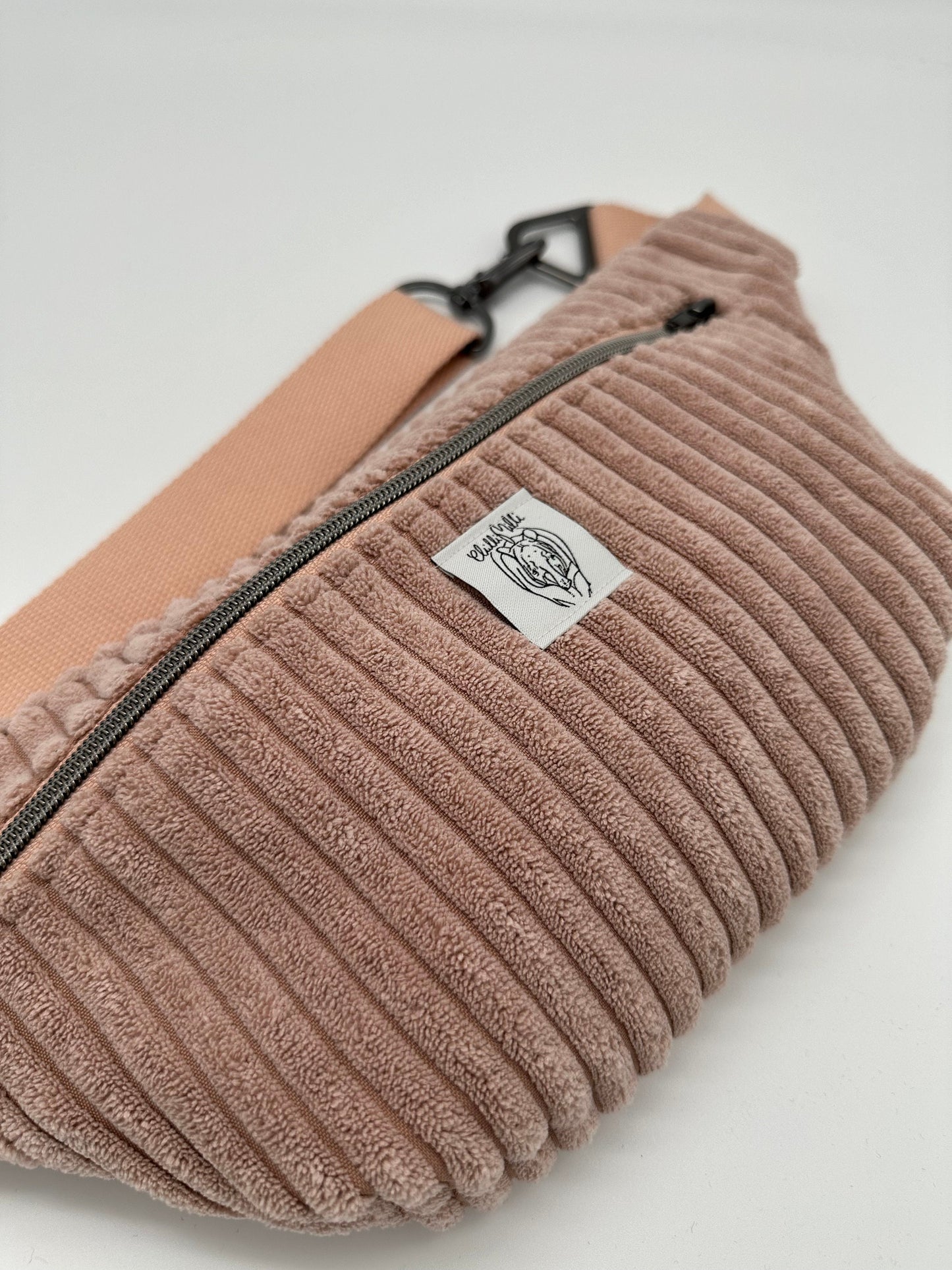 Crossbodybag/ Hipbag- rosa Kuschelcord