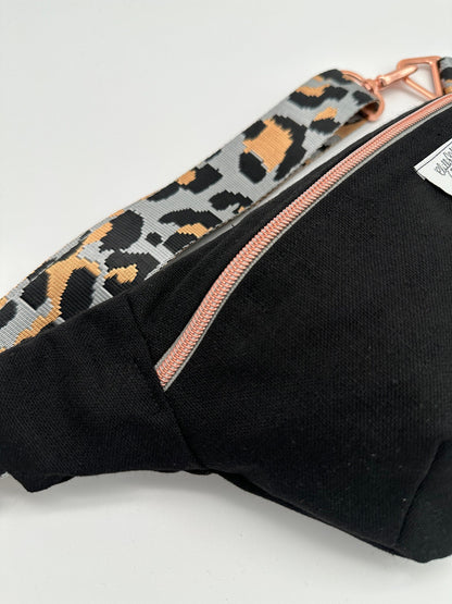 Crossbodybag/ Hipbag- Schwarz, Leo